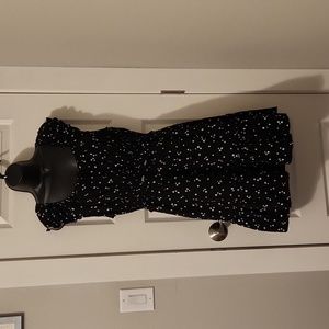 Black dress w/white flowers